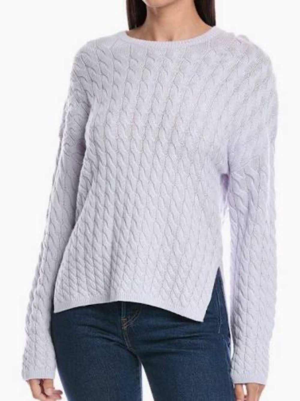 Theory Karenina Cable-knit cashmere blend sweater size S